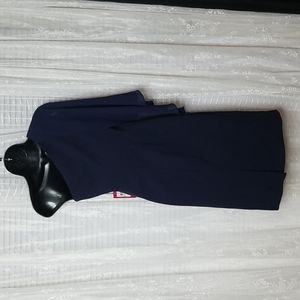 NWT Vince Camuto One Shoulder Chiffon Overlay Dress Sz4